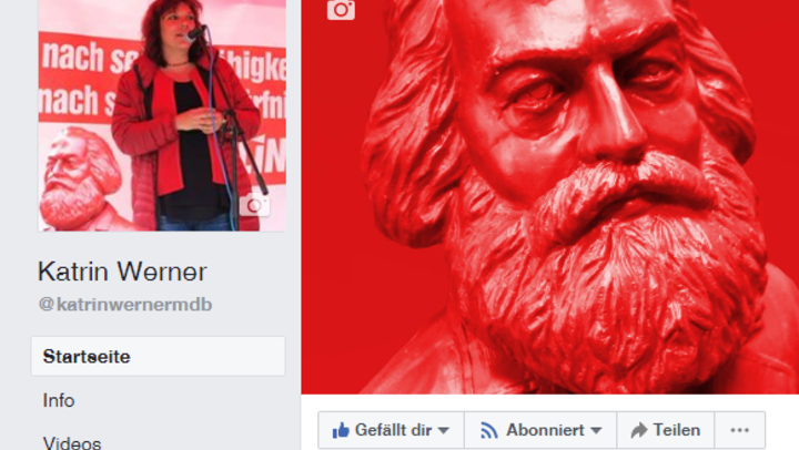 Auf dem Foto ist Katrin Werners offizielle Facebook-Seite.